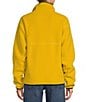 L.L.Bean Bean's Classic Fleece Stand Collar Long Sleeve Stretch Binding Side Pocket Snap Placket Pullover, Color:Field Gold - Image 2