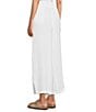 L.L.Bean Cloud Gauze Elastic Band Wide Leg Pants, Color:White - Image 4