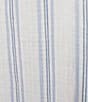L.L.Bean Cloud Gauze Sea Salt Stripe Split V-Neckline Short Sleeve Top, Color:Sea Salt Stripe - Image 6