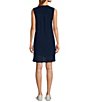 L.L.Bean Cloud Gauze Split V Neckline Sleeveless Cover-Up Dress, Color:Deep Sea - Image 2