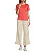 L.L.Bean Crew Neck Short Sleeve Tee Shirt, Color:Sunlit Coral - Image 3
