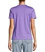 Color:Dusty Purple - Image 2 - Crew Neck Short Sleeve Tee Shirt