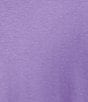 Color:Dusty Purple - Image 4 - Crew Neck Short Sleeve Tee Shirt