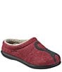 Color:Deepest Red/Charcoal Cat - Image 2 - Daybreak Scuff Motif 2 Cat Slippers