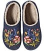 Color:Night/Jess Franks Floral - Image 1 - Daybreak Scuff Motif 2 Floral Slippers