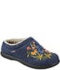 Color:Night/Jess Franks Floral - Image 2 - Daybreak Scuff Motif 2 Floral Slippers