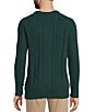 L.L.Bean Fisherman Cable Knit Sweater, Color:Deepest Green - Image 2