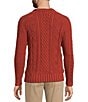 L.L.Bean Fisherman Cable Knit Sweater, Color:Dark Russet - Image 2