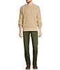 L.L.Bean Fisherman Cable Knit Sweater, Color:Beige - Image 4