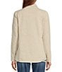 L.L.Bean Fleece Knit Stand Collar Long Sleeve Full Zip Sweater Jacket, Color:Sailcloth - Image 3