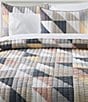Color:Multi - Image 1 - Flying Geese-Inspired Patterns Quilted Sham
