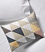 Color:Multi - Image 2 - Flying Geese-Inspired Patterns Quilted Sham