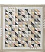 Color:Multi - Image 2 - Flying Geese-Inspired Patterns Reversible Quilt