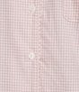 L.L.Bean Gingham Printed Poplin Long Sleeve Notch Collar Pajama Set - Image 3