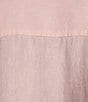 Color:Shell Pink - Image 4 - Linen Long Sleeve Button Front Tunic