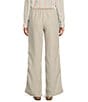 L.L.Bean Linen Pull-On Drawstring Pants, Color:Oatmeal - Image 2