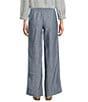 L.L.Bean Linen Pull-On Drawstring Pants, Color:Bright Mariner - Image 2