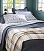 Color:Cream Stripe - Image 2 - Maine Twill Striped Bed Blanket