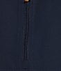 L.L.Bean Mountain Classic Anorak Stand Collar Long Sleeve Kangaroo Pocket Quarter-Zip Pullover Jacket, Color:Navy - Image 4