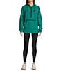 L.L.Bean Mountain Classic Anorak Stand Collar Long Sleeve Kangaroo Pocket Quarter-Zip Pullover Jacket, Color:Antique Green - Image 3
