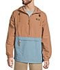 L.L.Bean Mountain Classic Color Block Anorak Jacket, Color:Golden Ash Cadet Blue - Image 1