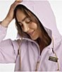 L.L.Bean Mountain Classic Color Block Hooded Kangaroo Pocket Weather Resistant Anorak Jacket, Color:Lavender Ice/Eggplant - Image 5