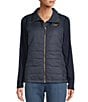 L.L.Bean Mountain Classic Stand Collar Zip Front Puffer Vest, Color:Gunmetal Gray - Image 4