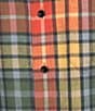 L.L.Bean Multi-Color Scotch Plaid Flannel Long Sleeve Woven Shirt, Color:Washed Buchanan - Image 4