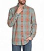 L.L.Bean Multi-Color Scotch Plaid Flannel Long Sleeve Woven Shirt - Image 1