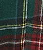 L.L.Bean Multi Plaid Flannel Robe, Color:Princess Mary Green - Image 3