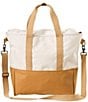L.L.Bean Nor'easter Weather-Resistant Canvas Tote Bag, Color:Dark Bronze/Cream/Canyon Khaki - Image 2