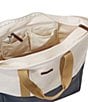 L.L.Bean Nor'easter Weather-Resistant Canvas Tote Bag, Color:Classic Navy/Cream/Canyon Khak - Image 3