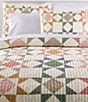 Color:Multi - Image 1 - North Star Patchwork Pattern Reversible Quilt