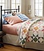 Color:Multi - Image 5 - North Star Patchwork Pattern Reversible Quilt