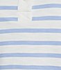 L.L.Bean Peaks Island Stripe Mock Neck Long Sleeve Pullover Sweater - Image 4