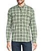 Color:Sprig - Image 1 - Performance Stretch No Fly Zone Plaid Long Sleeve Woven Shirt