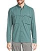 Color:Mineral Blue - Image 1 - Performance Stretch Tropicwear Long Sleeve Woven Shirt