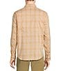 Color:Dark Amber - Image 2 - Performance Stretch Tropicwear Plaid Long Sleeve Woven Shirt