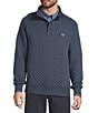 L.L.Bean Quilted 4-Button Snap Placket Sweatshirt, Color:Indigo Heather - Image 1
