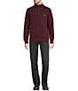 Color:Deep Wine - Image 3 - Quilted 4-Button Snap Placket Sweatshirt