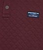 Color:Deep Wine - Image 4 - Quilted 4-Button Snap Placket Sweatshirt