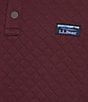 L.L.Bean Quilted 4-Button Snap Placket Sweatshirt, Color:Deep Wine - Image 4