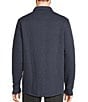 Color:Indigo Heather - Image 2 - Quilted Full Front Snap Sweatshirt