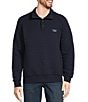 Color:Classic Navy - Image 1 - Quilted 4-Button Snap Placket Sweatshirt