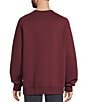 L.L.Bean Quilted Sweatshirt, Color:Deep Wine - Image 2