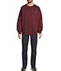 L.L.Bean Quilted Sweatshirt, Color:Deep Wine - Image 3