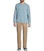 L.L.Bean Ridgeknit Crewneck Pullover, Color:Cadet Blue - Image 3