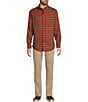 L.L.Bean Scotch Flannel Long Sleeve Woven Shirt, Color:Antique Royal Stewart - Image 3