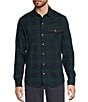 L.L.Bean Scotch Flannel Snap-Front Long Sleeve Woven Shirt, Color:Black - Image 1
