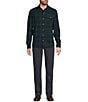 L.L.Bean Scotch Flannel Snap-Front Long Sleeve Woven Shirt, Color:Black - Image 3